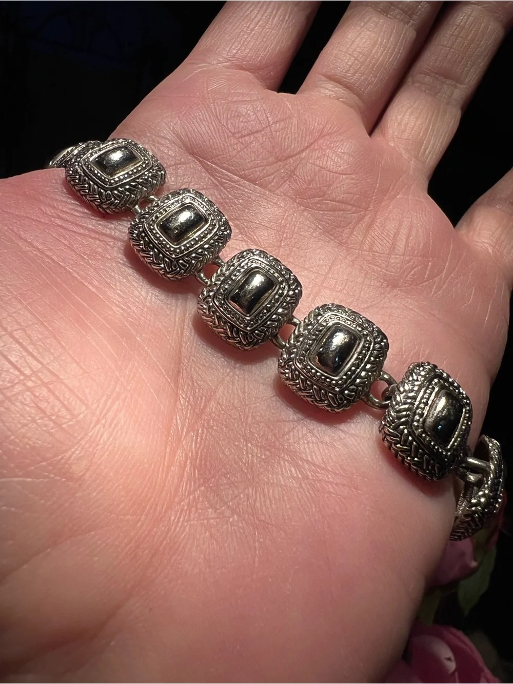 Vintage Silver-tone Link Bracelet like new